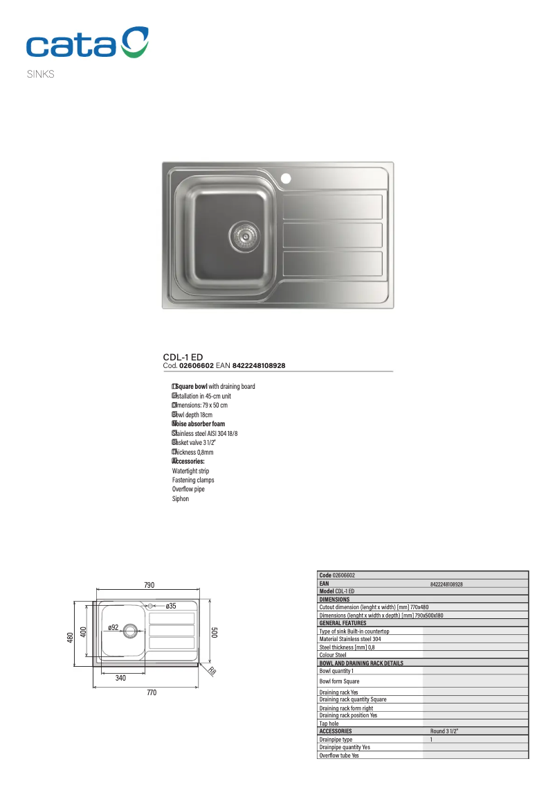 Image de la première page du manuel de l'appareil CDL-1 ED