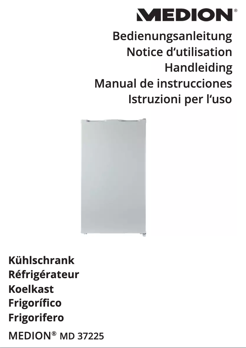 Page 1 de la notice Manuel utilisateur Medion MD 37225