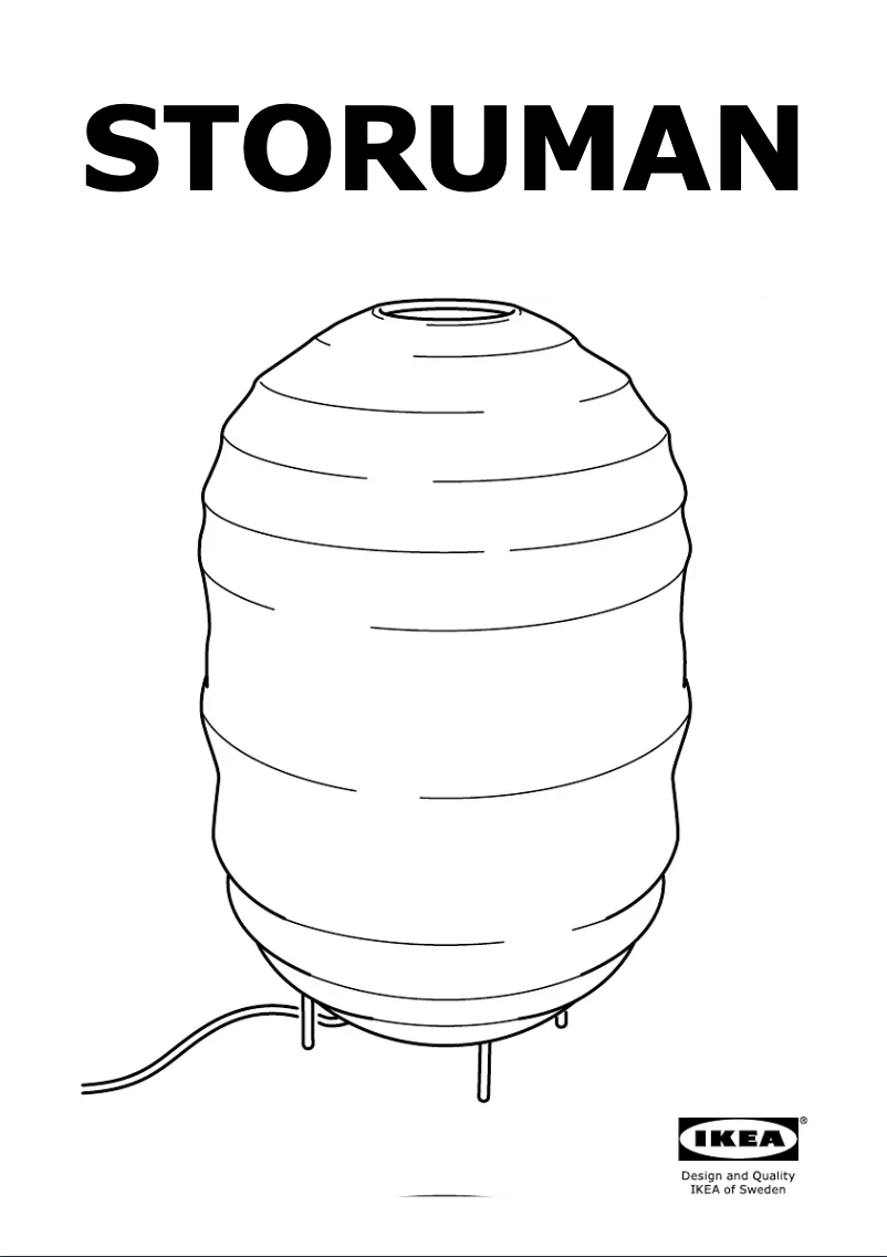 Image de la première page du manuel de l'appareil STORUMAN