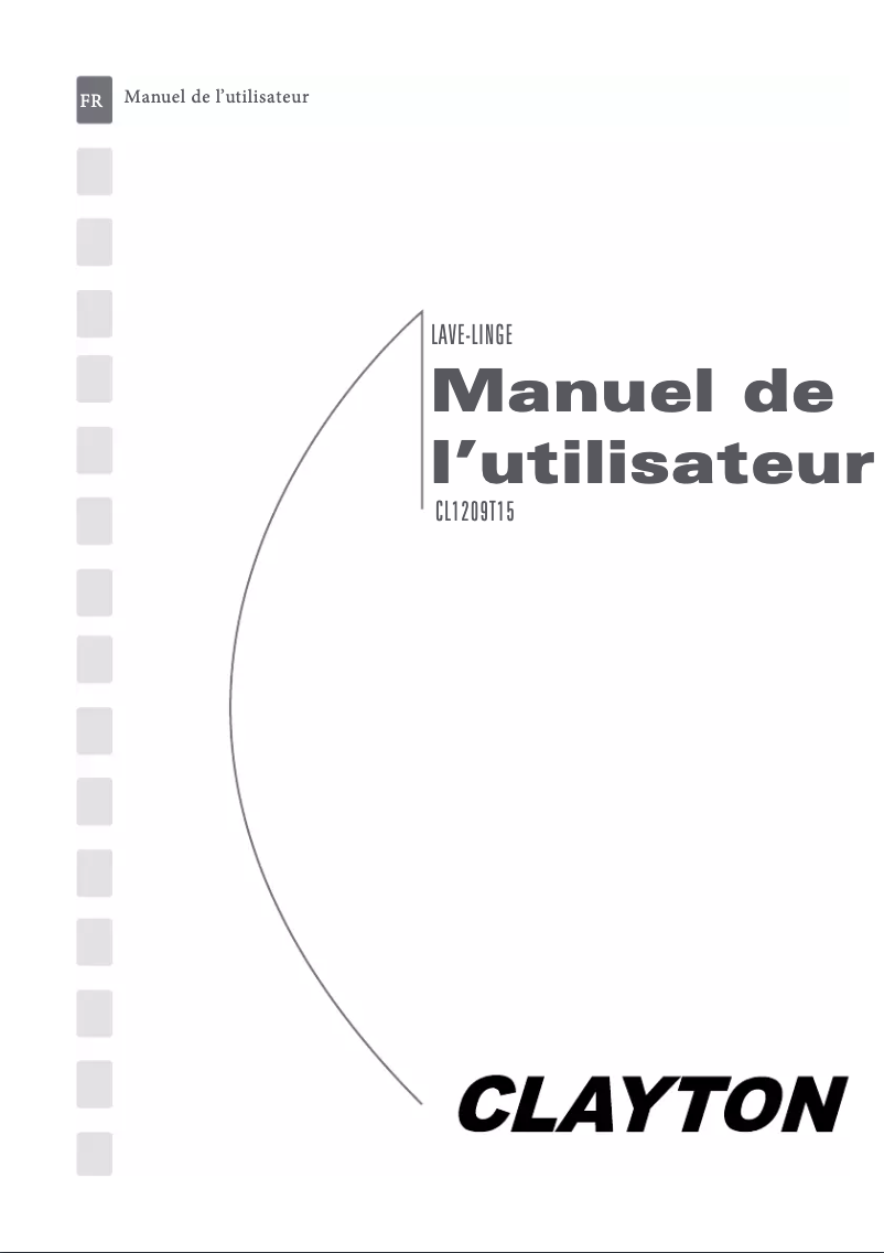Image de la première page du manuel de l'appareil CL1209T15