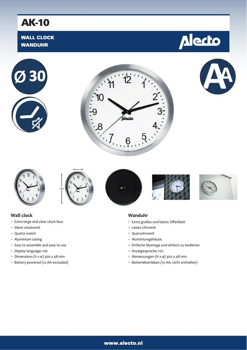 Image de la première page du manuel de l'appareil AK-10