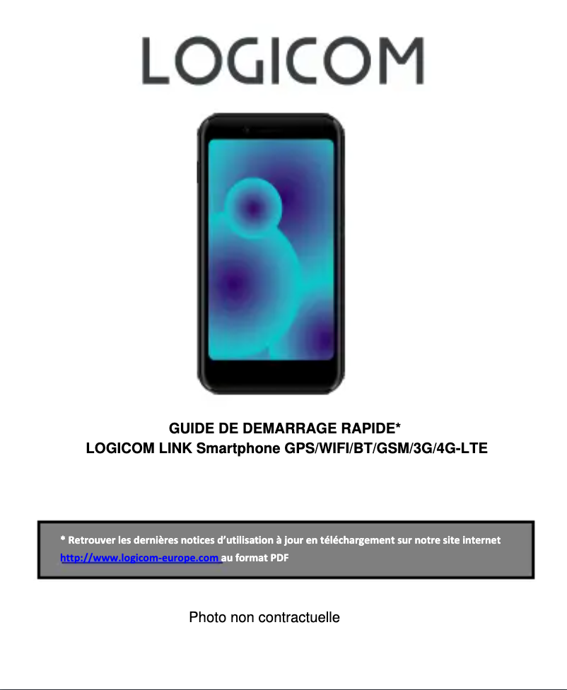 Page 1 de la notice Manuel utilisateur Logicom Link