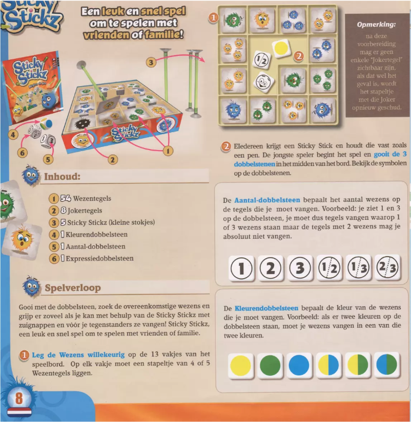 Image de la première page du manuel de l'appareil Sticky Stickz