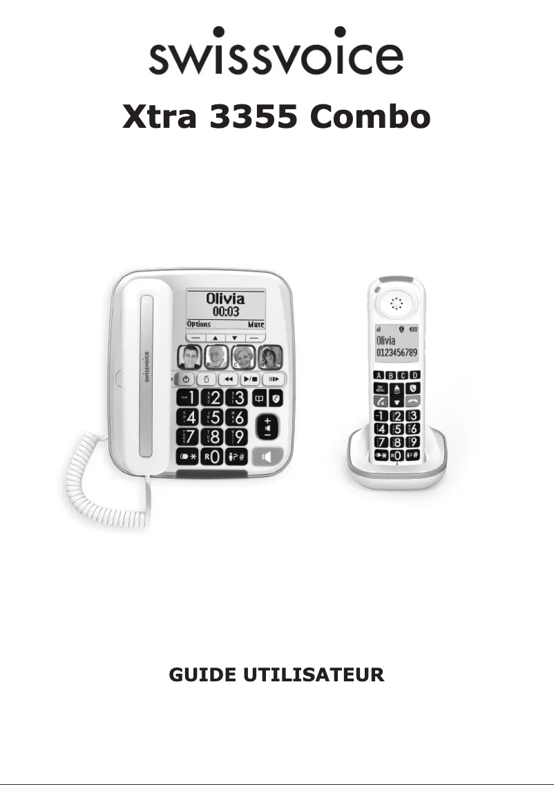Página 1 del manual Manual de usuario Swissvoice Xtra 3355 Combo