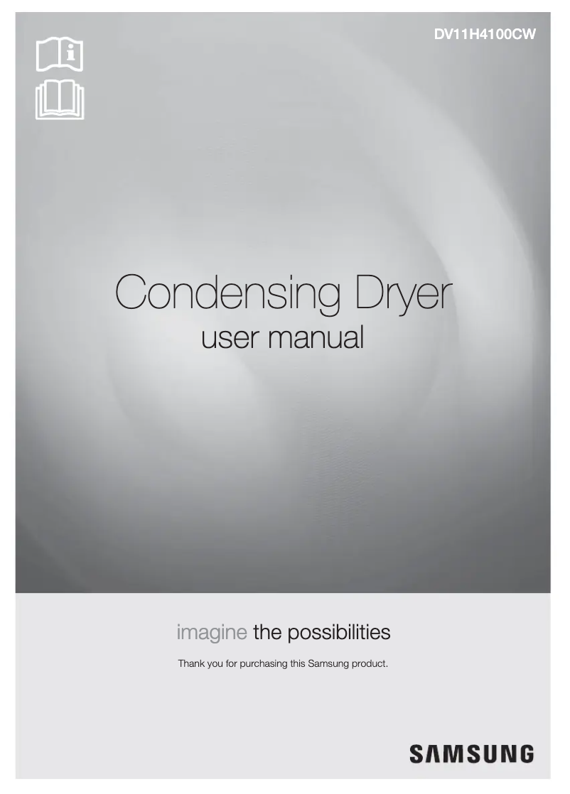 Page 1 de la notice Manuel utilisateur Samsung DV11H4100CW