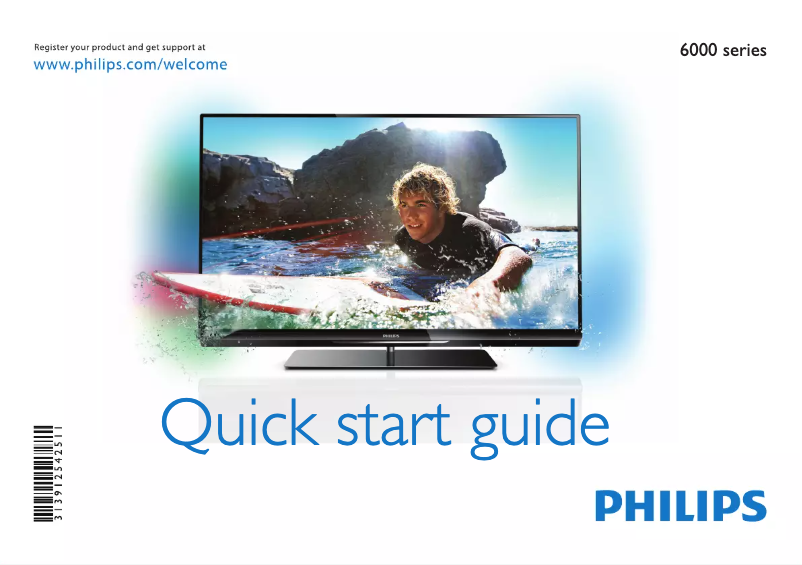 Page 1 of the manual Quick Start Guide Philips 47PFL6057T