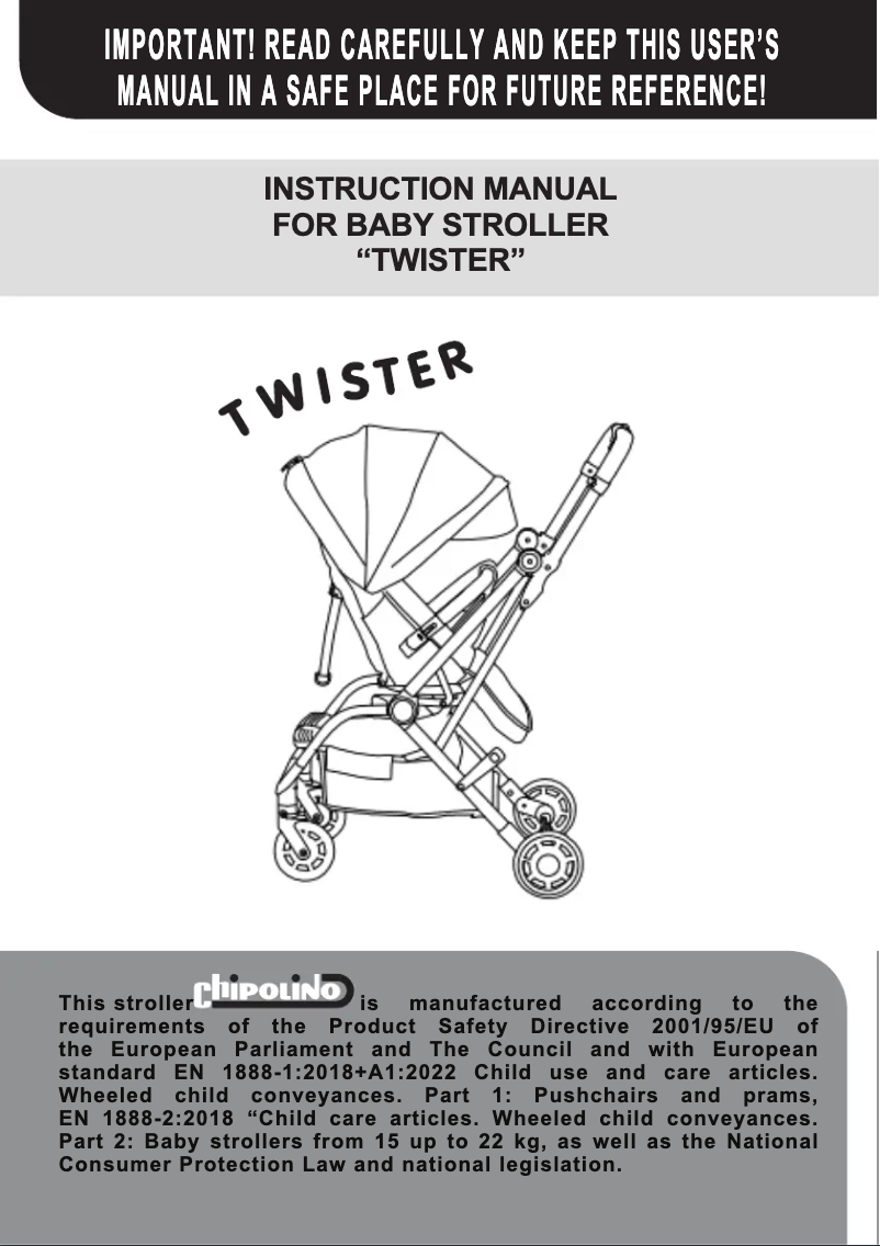 Imagen de la primera página del manual del dispositivo Twister