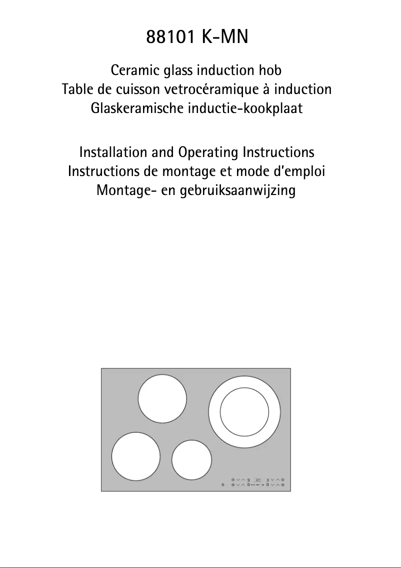 Page 1 de la notice Manuel utilisateur AEG 88101K-MN