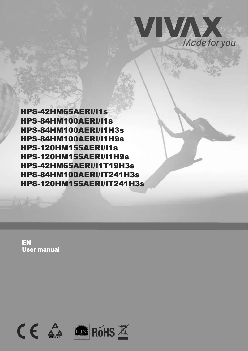 Page n°1 - Manuel utilisateur Vivax HPS-42HM65AERI/I1s