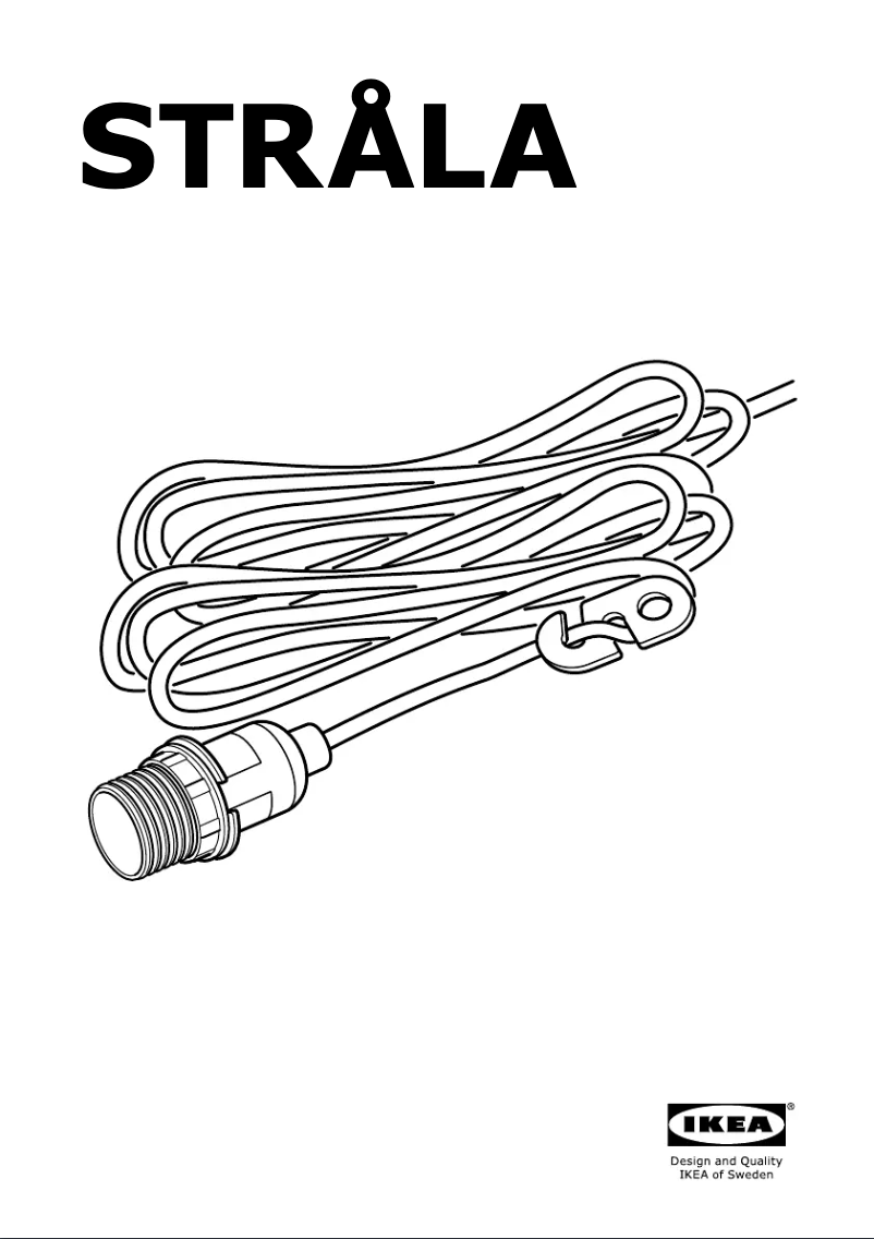 Image de la première page du manuel de l'appareil STRÅLA 203.664.04