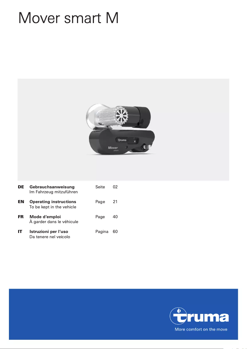 Image de la première page du manuel de l'appareil Mover smart M