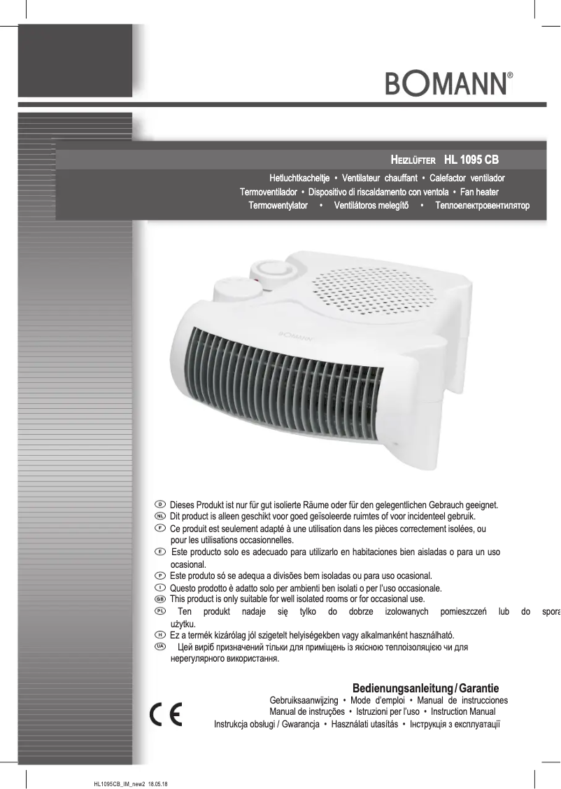 Image de la première page du manuel de l'appareil HL 1095 CB