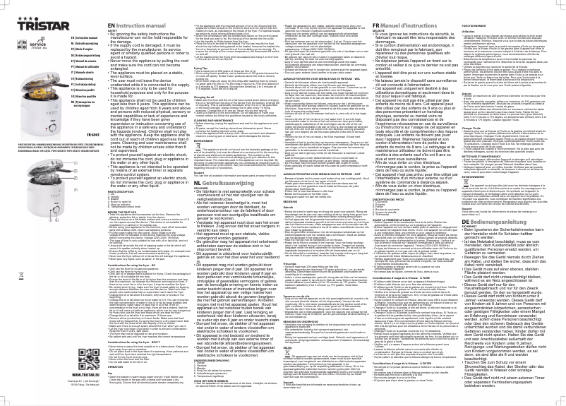 Image de la première page du manuel de l'appareil FR-6941