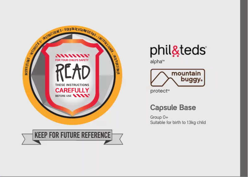 Page 1 de la notice Manuel utilisateur Mountain Buggy Universal Base