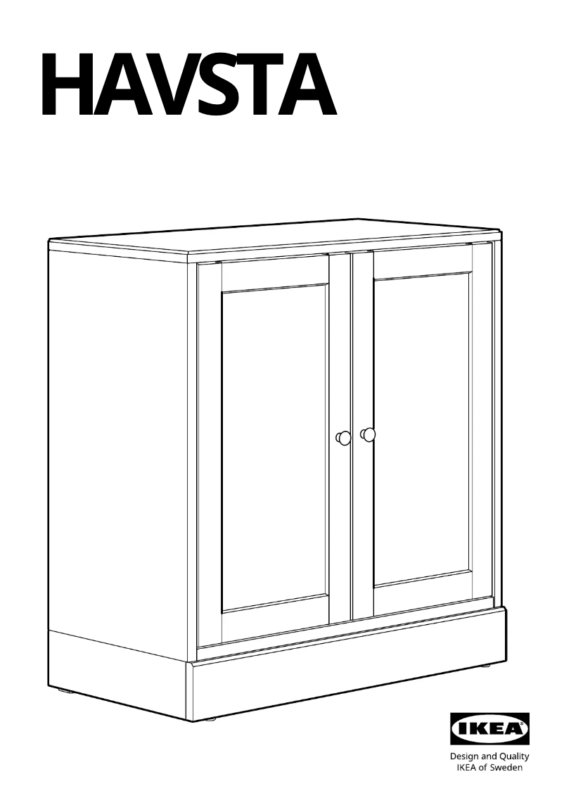 Página 1 del manual Manual de usuario Ikea HAVSTA 805.292.43