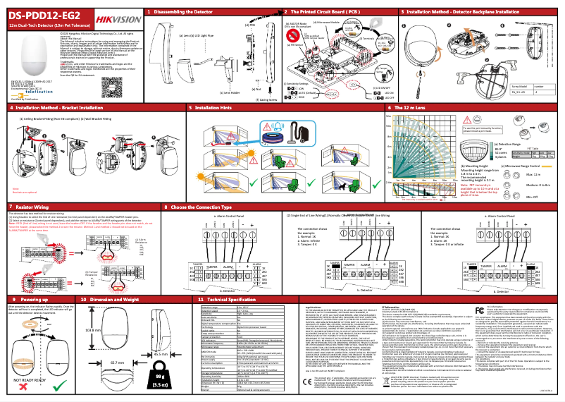 Image de la première page du manuel de l'appareil DS-PDD12-EG2