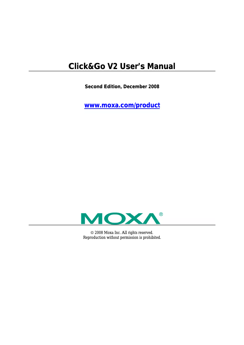 Page n°1 - Manuel utilisateur Moxa ioLogik E2212