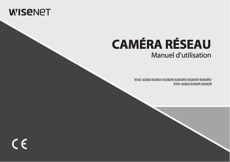 Page 1 de la notice Manuel utilisateur Wisenet XND-8080R
