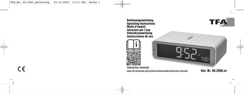 Imagen de la primera página del manual del dispositivo Twist 60.2560.02