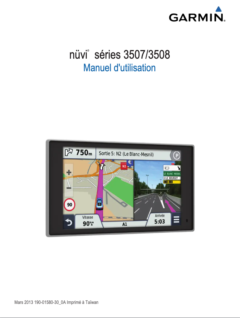 Page n°1 - Manuel utilisateur Garmin nuvi 3597