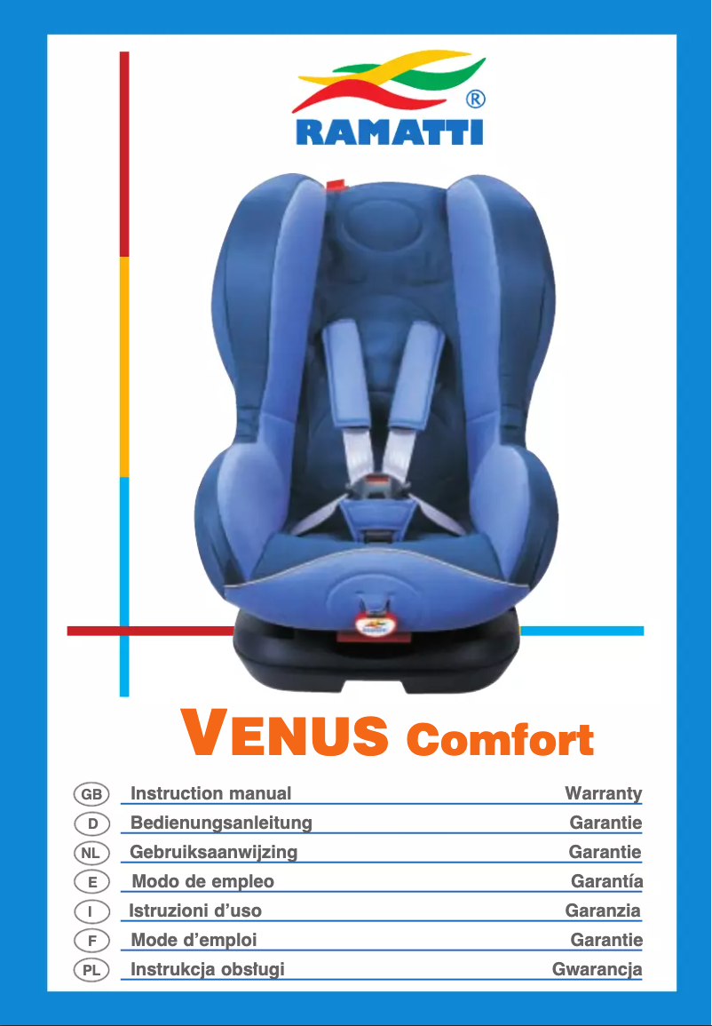 Image de la première page du manuel de l'appareil Venus Comfort