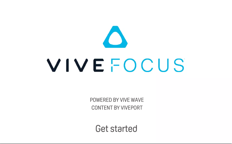 Page n°1 - Manuel utilisateur HTC Vive Focus