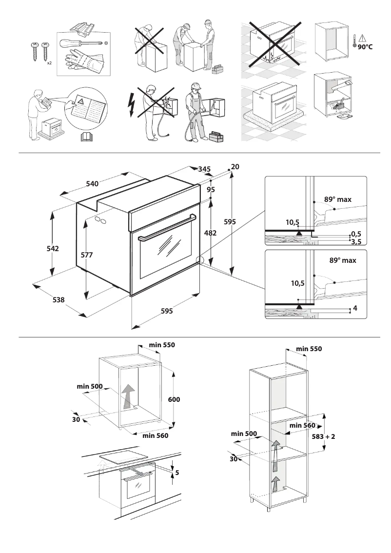 Page n°1 - Instructions de sécurité Bauknecht BIK7 CH8TS PT