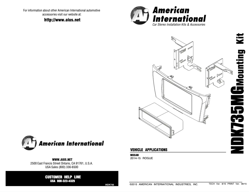 Imagen de la primera página del manual del dispositivo NDK735MG