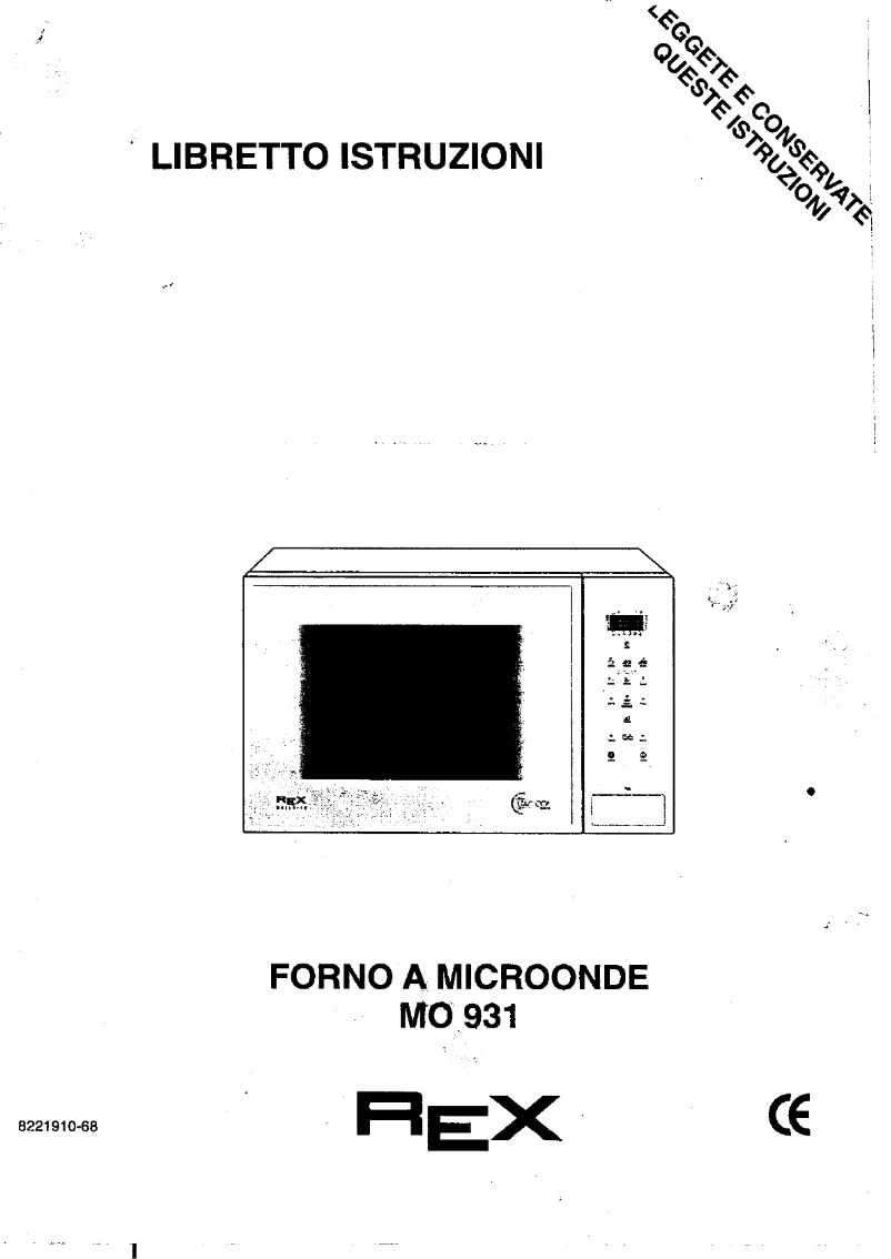 Image de la première page du manuel de l'appareil MO931BE