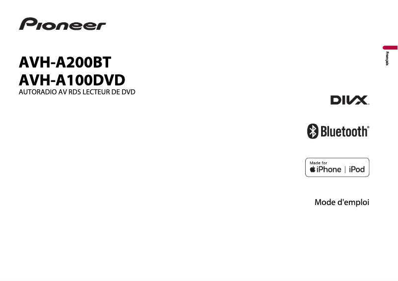 Page n°1 - Manuel utilisateur Pioneer AVH-A200BT