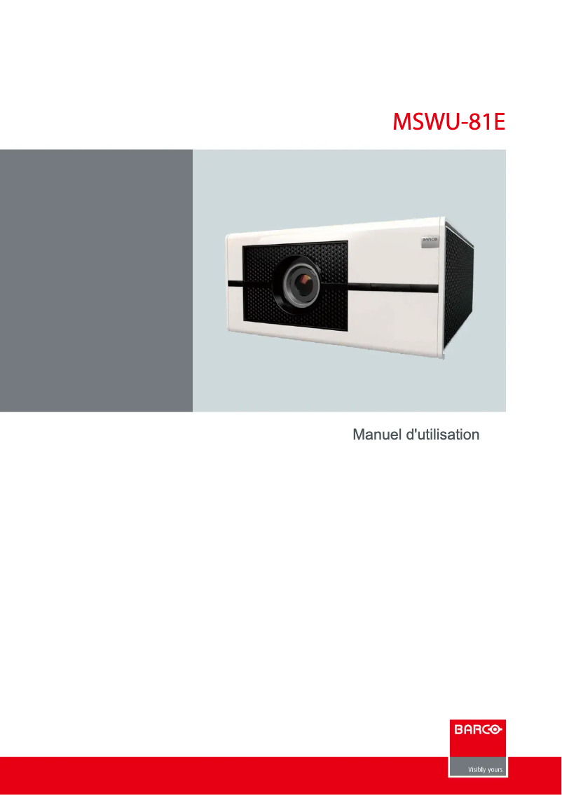 Image de la première page du manuel de l'appareil MSWU-81E