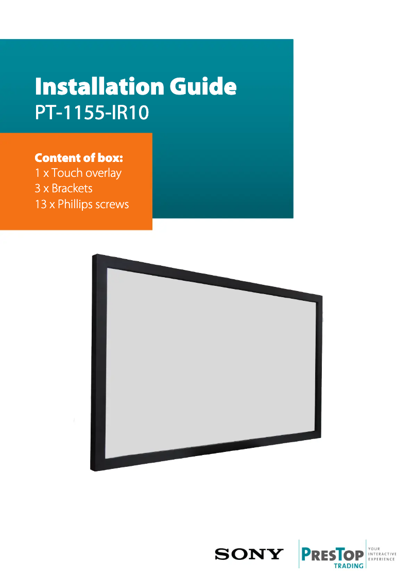 Page 1 de la notice Manuel utilisateur Sony PT-1185-IR10