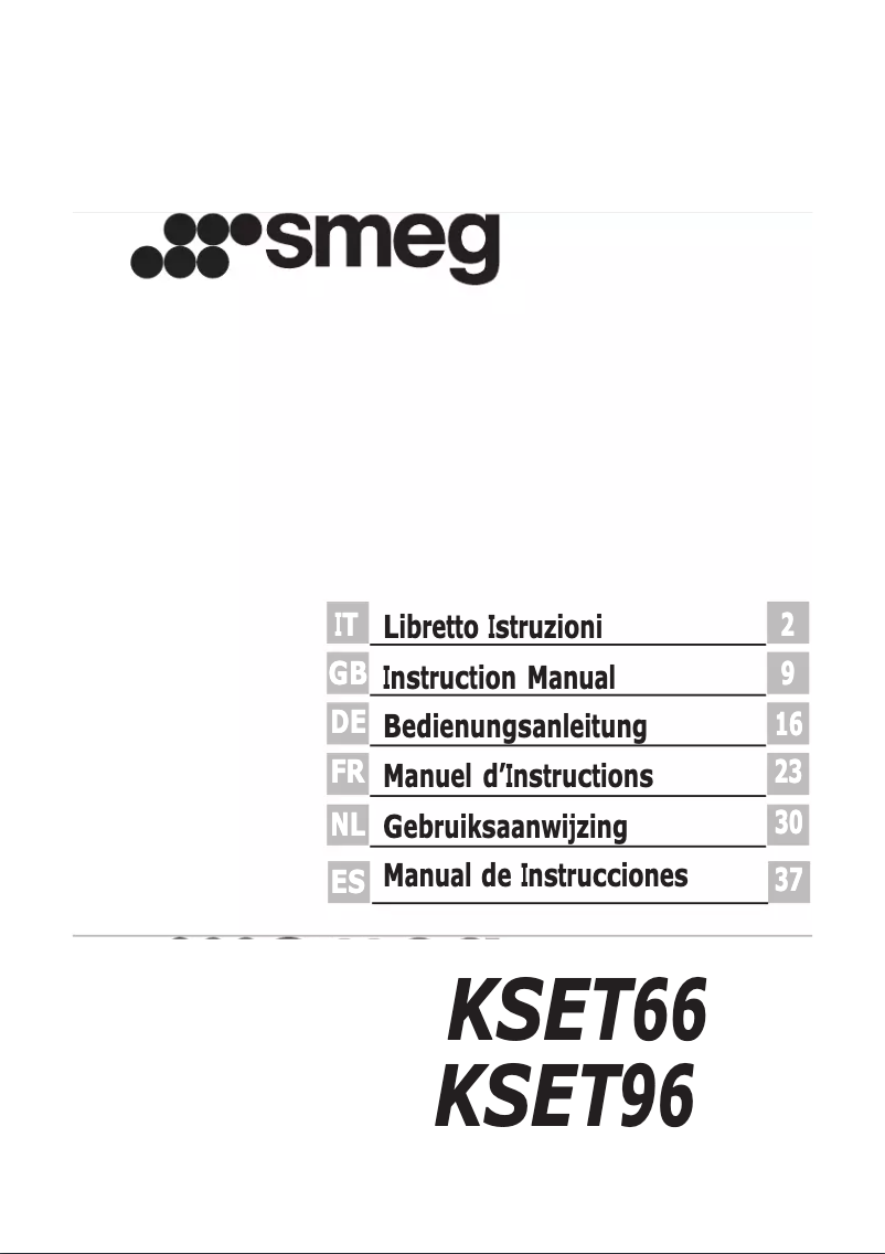 Page n°1 - Manuel utilisateur Smeg KSET66