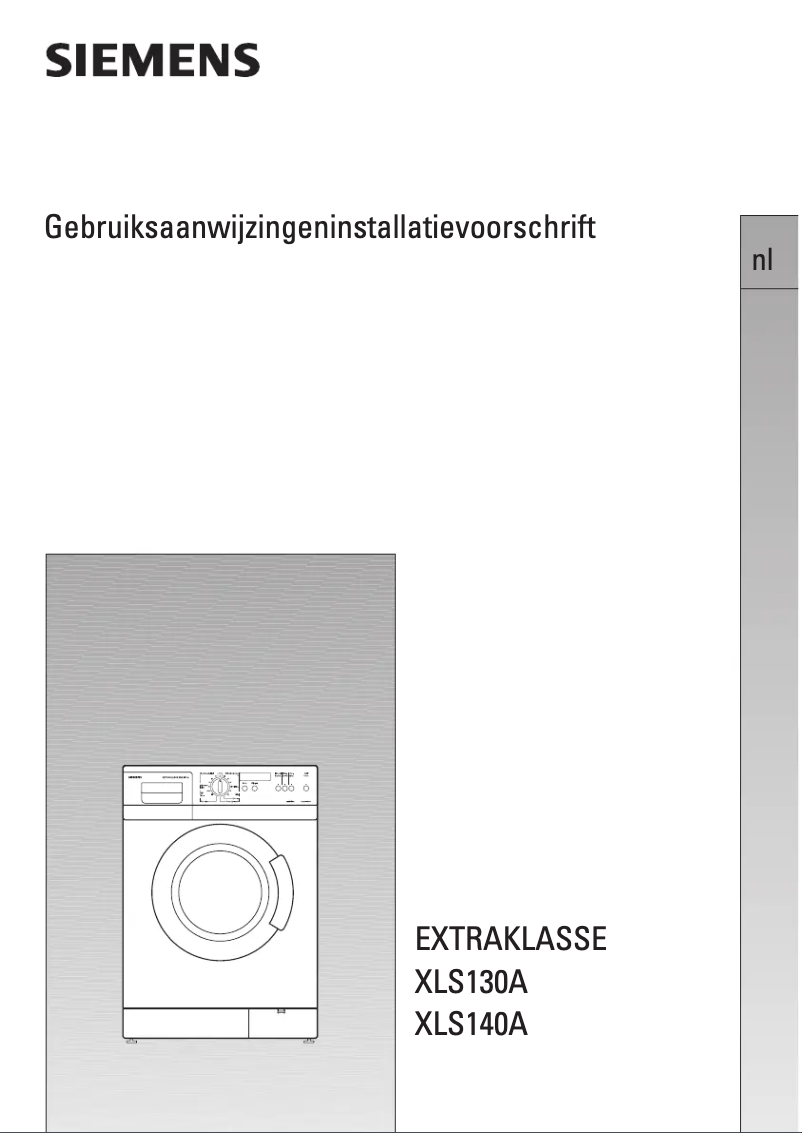 Page n°1 - Manuel utilisateur Siemens WXLS140A