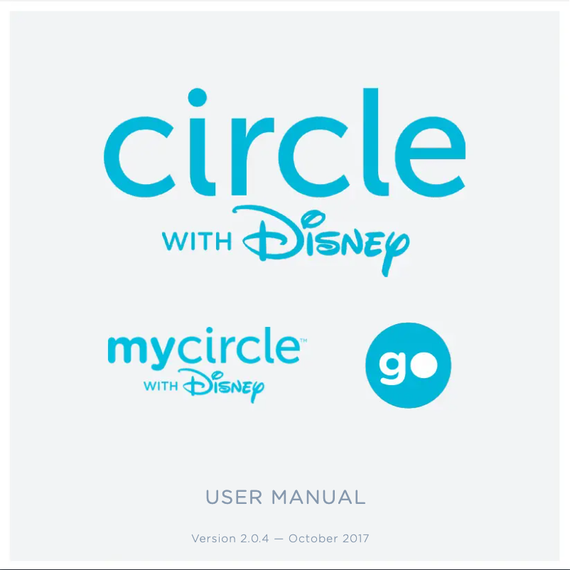 Page 1 de la notice Manuel utilisateur Circle with Disney
