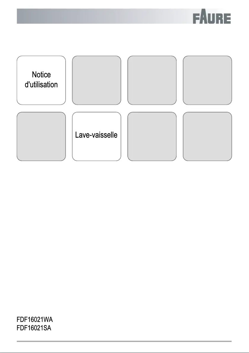 Page 1 de la notice Manuel utilisateur Faure FDF16021WA