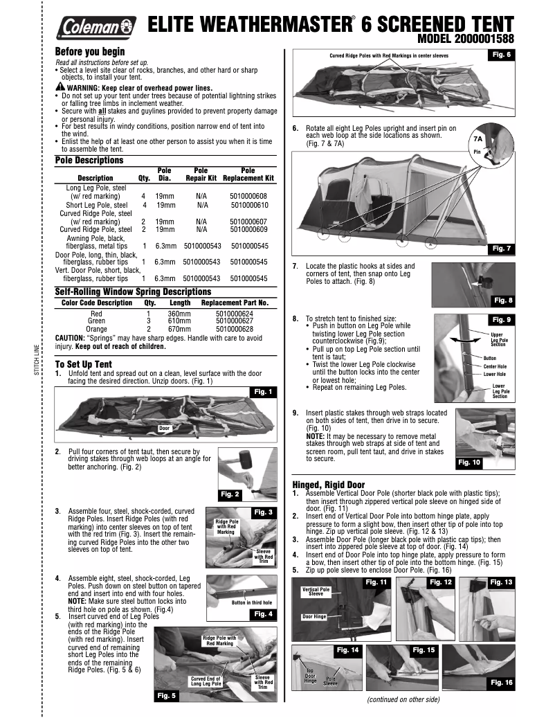 Image de la première page du manuel de l'appareil Elite Weathermaster 6