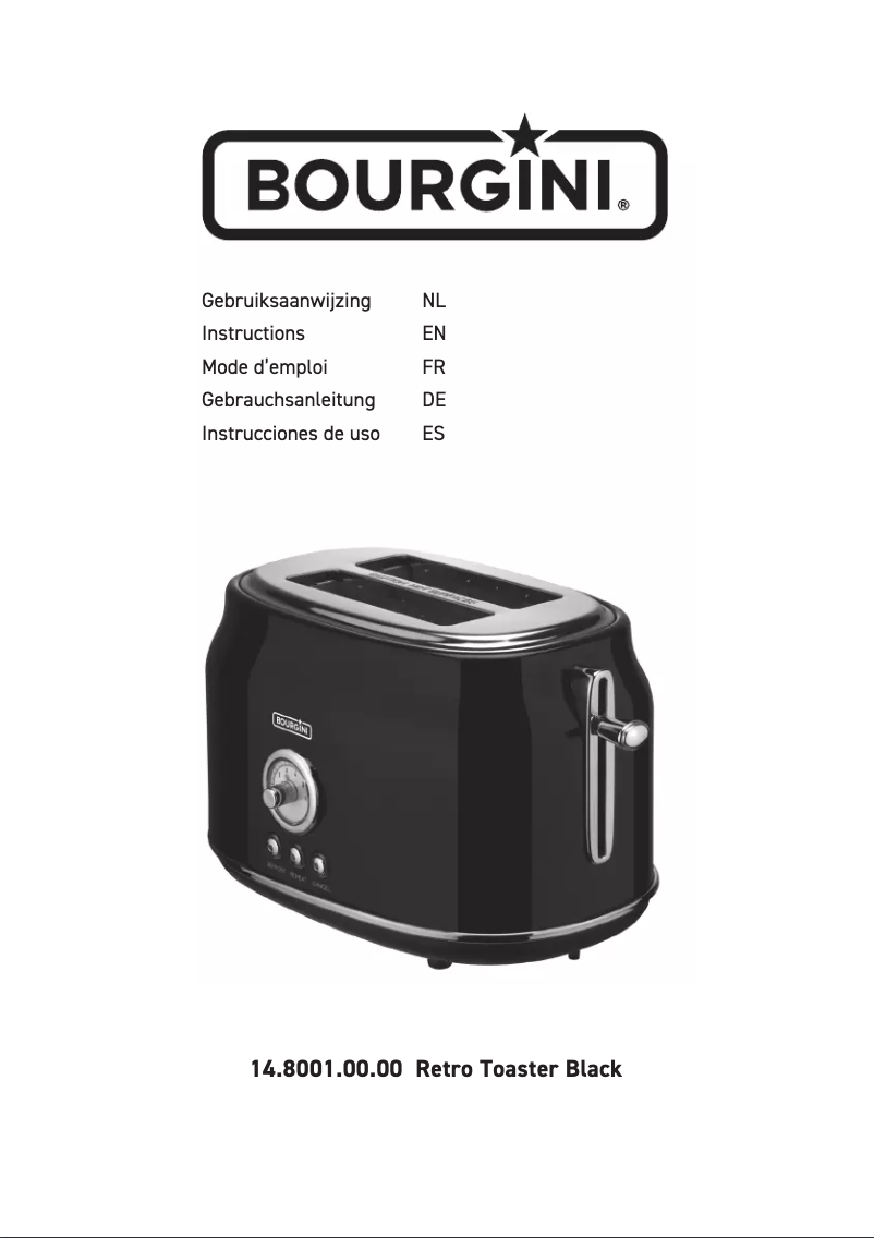 Página 1 del manual Manual de usuario Bourgini Retro 14.8001.00.00