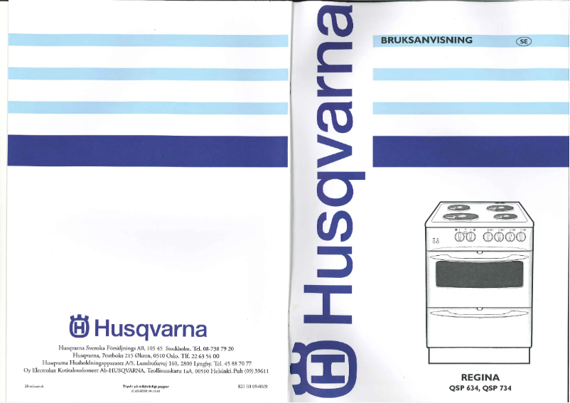 Página 1 del manual Manual de usuario Husqvarna QSP 634 Regina