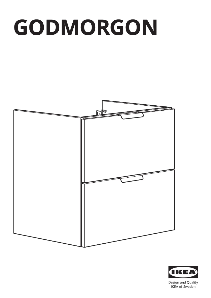 Page 1 de la notice Manuel utilisateur Ikea GODMORGON 202.811.03