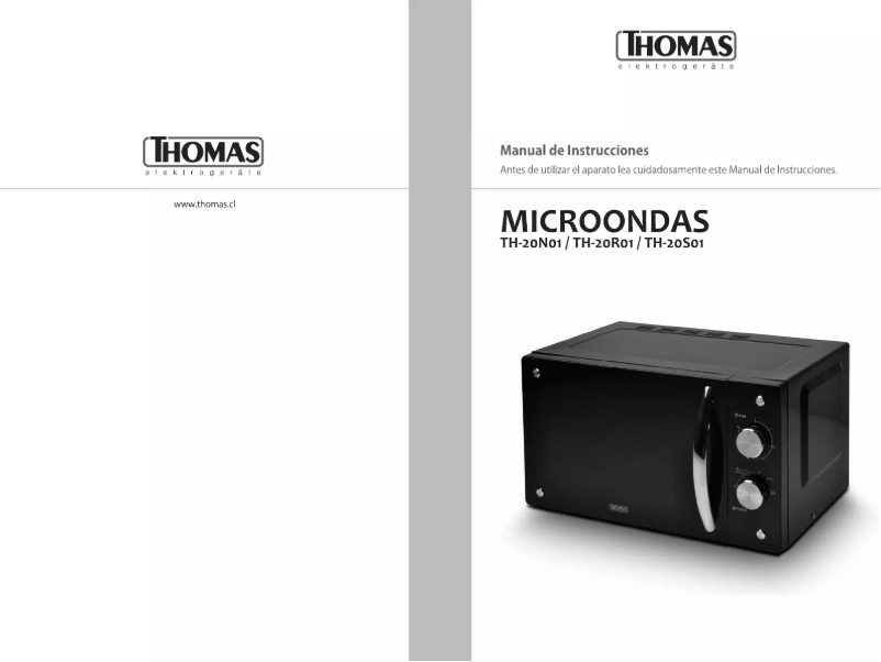 Page 1 de la notice Manuel utilisateur Thomas TH-20S01