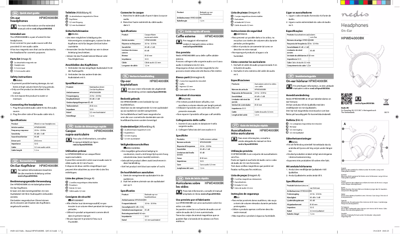 Image de la première page du manuel de l'appareil HPWD4000BK