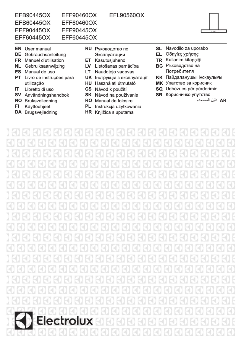 Page 1 de la notice Manuel utilisateur Electrolux EFF60460OX