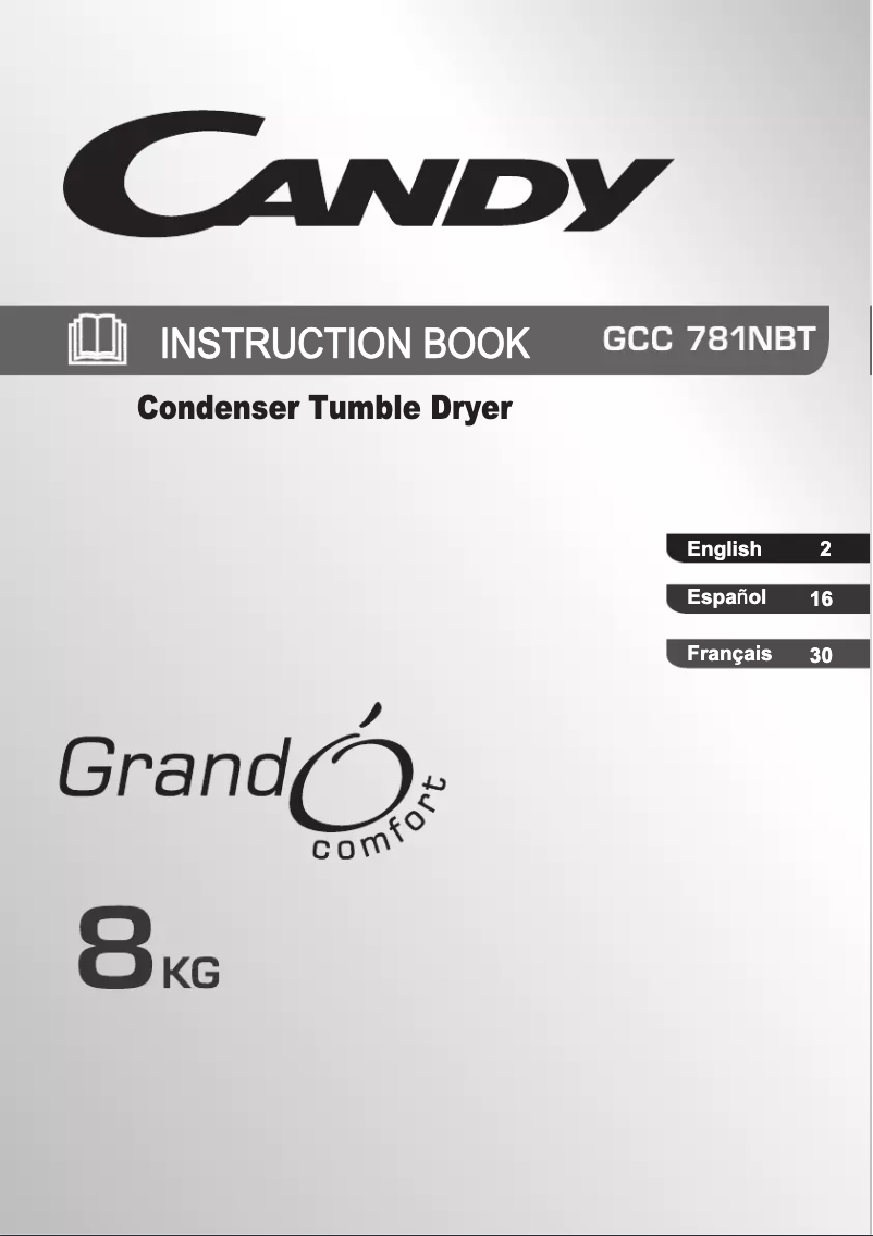 Page n°1 - Manuel utilisateur Candy GCC 781NBT