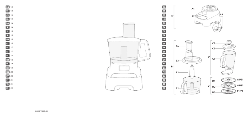 Page 1 de la notice Manuel utilisateur Tefal Double Force DO8221