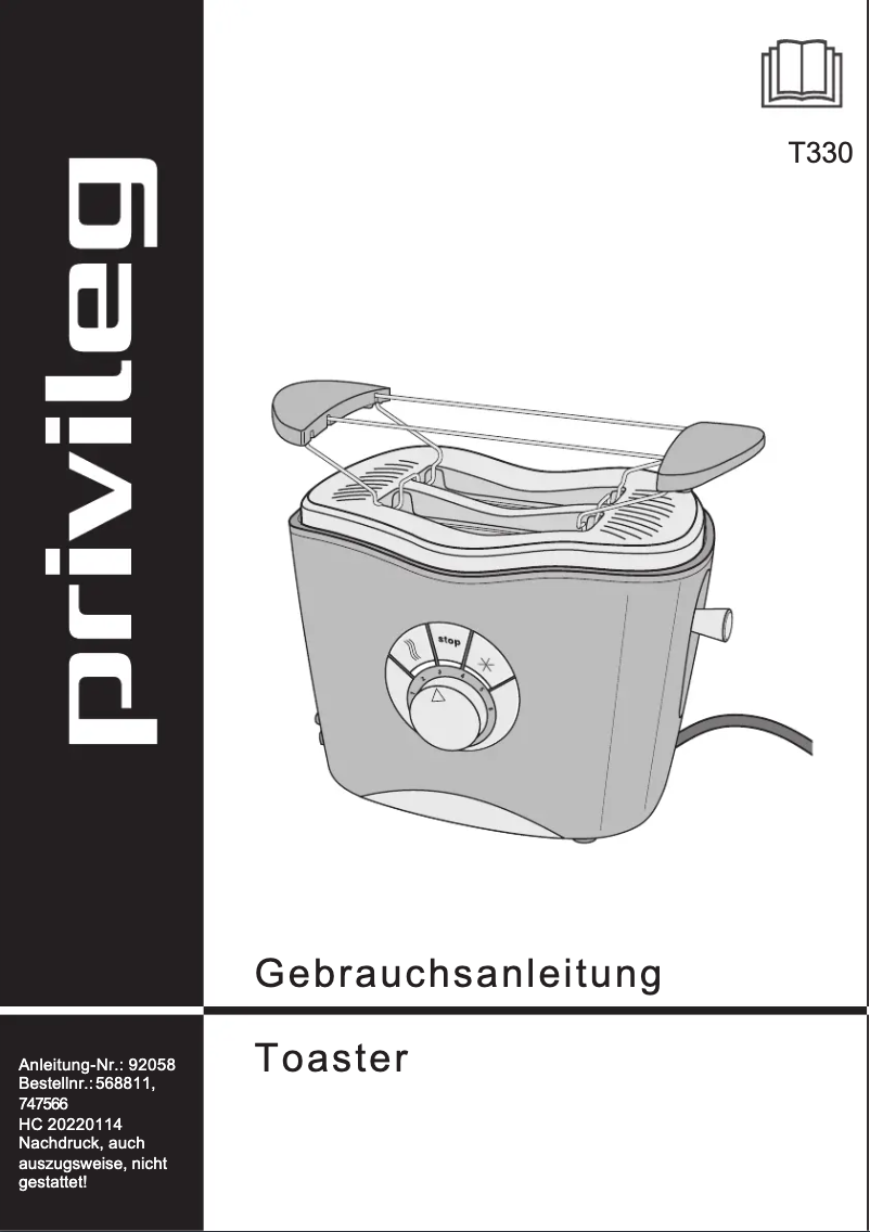 Page 1 de la notice Manuel utilisateur Privileg T330