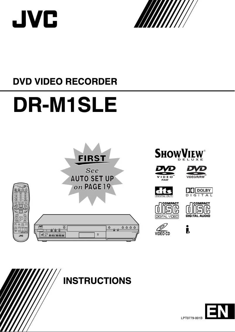 Page 1 of the manual User Manual JVC DR-M1