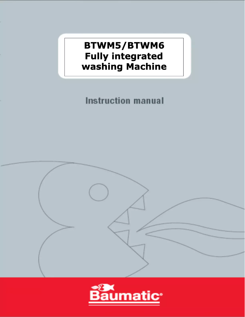 Page n°1 - Manuel utilisateur Baumatic BTWM5
