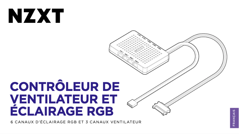 Page 1 de la notice Manuel utilisateur NZXT RGB & Fan Controller