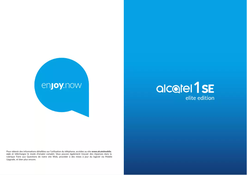 Page n°1 - Manuel utilisateur Alcatel 1SE